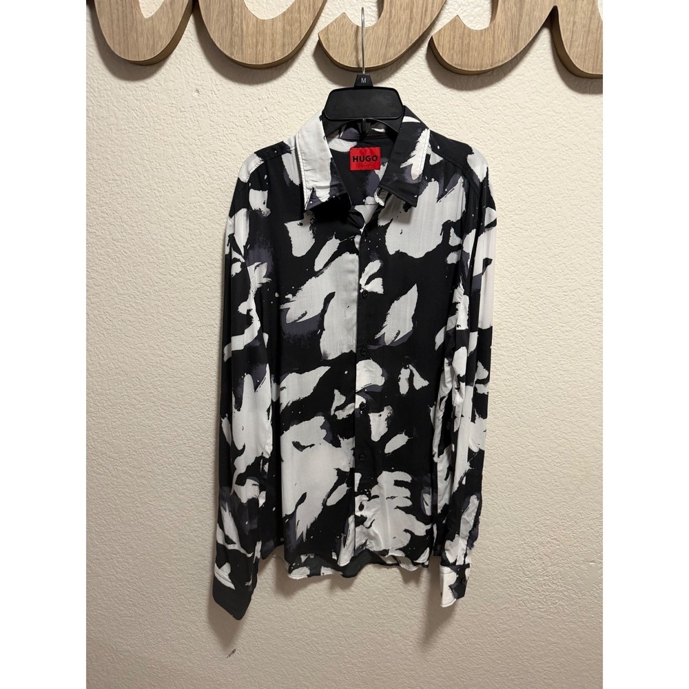 Hugo Black and White Blouse Size S